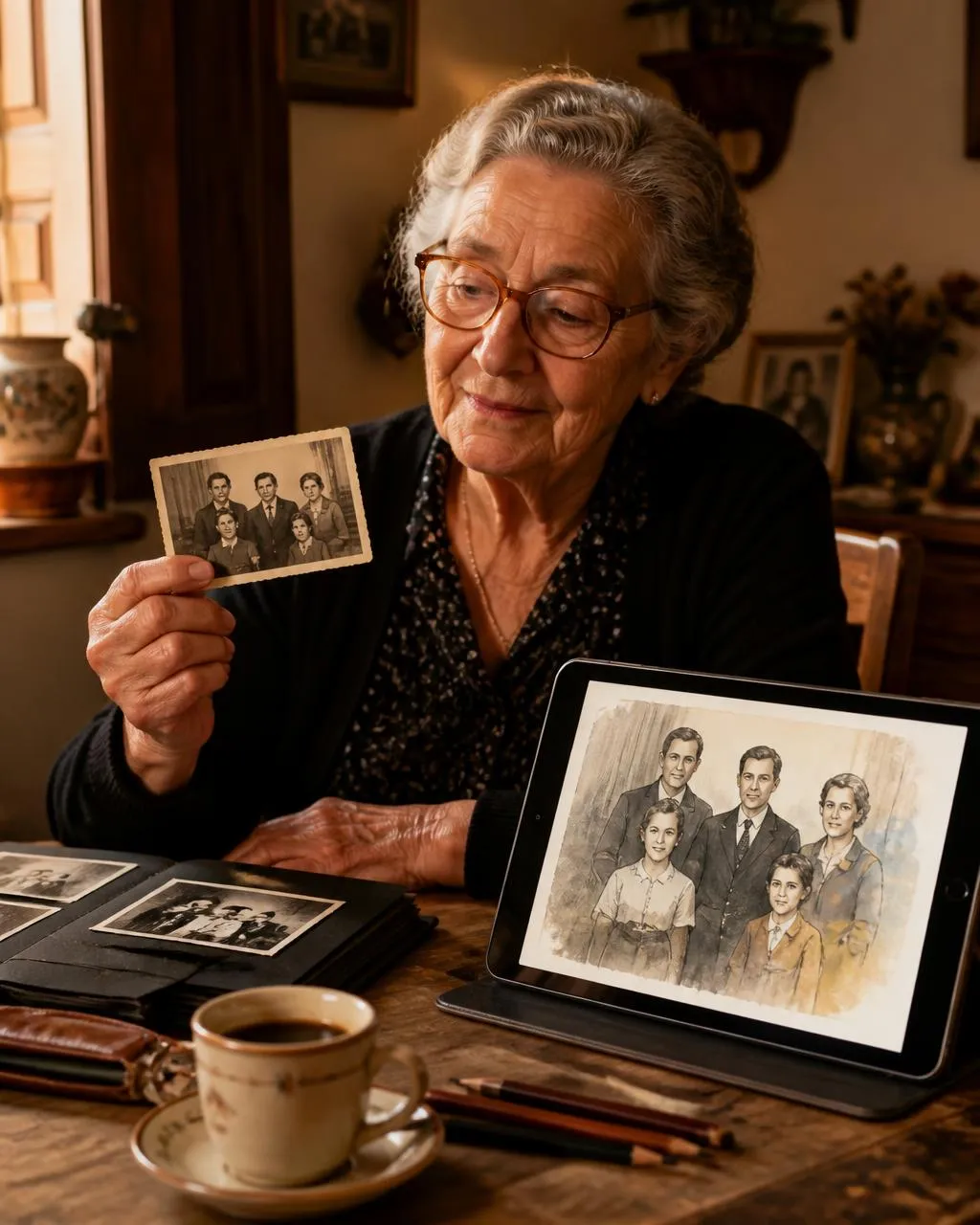Cómo convertir una fotografía antigua en un dibujo artístico